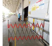 GYEQXKT Barrière de Circulation rétractable, clôture Industrielle Extensible, Garde-Corps de Parking en Acier Inoxydable avec Roues, barrière à Ciseaux Mobile pour la Gestion du trafic et la sécurit