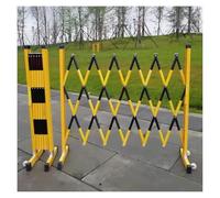 GYEQXKT Barrière de Circulation rétractable sur Roues - Clôture de sécurité Extensible pour travaux Routiers, constructions, événements extérieurs, barrière Durable et Portable pour Une Gestion effi