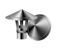 GYEQXKT Chapeau de cheminée Rond en Acier Inoxydable pour Conduit de cheminée, 80-300 mm (130 mm), pour poêle à Bois, pour cheminée, pour Tuyau d'échappement
