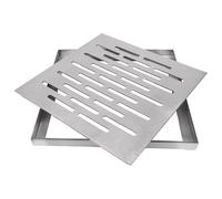 GYEQXKT Couvercle de Regard carré en Acier Inoxydable, Couvercle d'accès Robuste pour Regards de Drainage en béton, accès aux fosses septiques, Couvercle de Bassin d'eaux usées pour allées et Cours