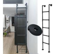 GYEQXKT Échelle de lit superposé Robuste, avec Patins antidérapants, supporte jusqu'à 200 kg, idéale pour accéder à la Mezzanine et comme Issue de Secours en Cas d'incendie.