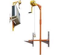 GYEQXKT Outil de Levage pour climatiseurs de Grande Hauteur avec treuil Manuel et Support, capacité de 150 kg, portée de 15 m pour Une Installation Facile. Équipement pour Professionnels.
