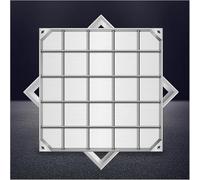 GYEQXKT Plaque d'accès carrée Haute Performance en Acier Inoxydable, Installation encastrée, pour trottoirs, Hauteur 5 cm, 80 x 80 cm (31,5 x 31,5 po)