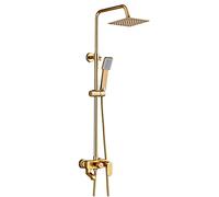 GYEQXKT Pommeau de Douche à Effet Pluie, pommeau de Douche carré à Haut débit, Douche à Main, Conception Haute Pression, expérience de Douche exceptionnelle même à Faible débit d'eau, 8 po