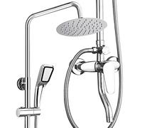 GYEQXKT Système de Douche Mural, Douche à Effet Pluie Haute Pression à 3 Voies pour Le Meilleur des Deux Mondes - Profitez d'une Pomme de Douche à Effet Pluie Luxueuse et d'une Douche à ma