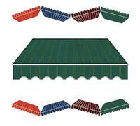 GYEQXKT Toile de Rechange pour auvent rétractable de terrasse - Protection Solaire Durable pour fenêtres et Portes - 3,65 x 3 m et 4,88 x 3 m - Toile Verte pour abri extérieur - Idéale pour la prote