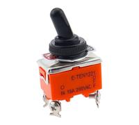 GYEWRIVMO 2PCS E-TEN1221 15A 250VAC 4PIN on-Off Toggle Switch Rocker Switch The Power Switch Switch Orange (1221 and Cap 2PCS)