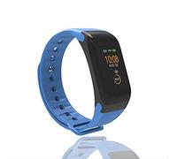 GYFKK Montre Intelligente Bracelet De Mouvement De Tension Artérielle De Fréquence Cardiaque De Smartwatch De Surveillance De Bluetooth Bleu