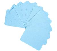 GYGYL Lot de 12 écussons thermocollants 100 % coton - Pour réparation de vêtements - Pour intérieur de jeans et vêtements (bleu ciel)