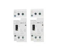 GYHC 2P 40A 63A 2NO or 2NC Manual Household Modular DIN Rail AC Contactor AC220V 230V Manual Control AUOQKQUT(2P 40A 2N0 220V)