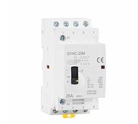 GYHC 4P 25A 4NO ou 2NO2NC 220V/230V 50/60HZ Din Rail ménage AC contacteur modulaire 1 pièces Interrupteur automatique (Color : 4P 25A 2NO2NC 220V)