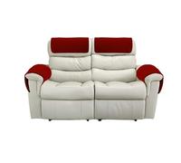 GYHH Housse D'accoudoir Canapé,Housse D'appui-tête pour Siège,Polaire en Laine d'agneau Protection D'appui-tête Fauteuil Inclinable pour Animaux De Compagnie (Burgundy,2 Places)