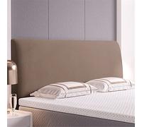 GYHH Housses De Tête De Lit,Tissu Velours Stretch Doux,Housse De Protection De Tête De Lit Protecteur Antipoussière 360° pour Tête De Lit 120-220 Cm (Taupe,180-200cm (70-78in))