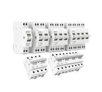 GYHO8 1P 2P 3P 4P 40A 63A 100A 125A Interlock Circuit Breaker AC Din Rail Manual Transfer Switch AUOQKQUT(1P,100A)
