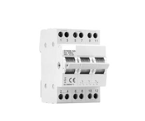GYHO8 1P ~ 4P 40A 100A double puissance commutateur d'isolement de transfert manuel disjoncteur de verrouillage commutateur de changement modulaire(1P,100A)