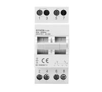 GYHO8 MTS Commutateur De Transfert Manuel Double Alimentation 63A, Interrupteur Sectionneur I-0-II 3 Positions, Modulaire 1P/2P/3P/4P, Rail DIN 35 Mm, AC 220-240V 50/60Hz(2P)