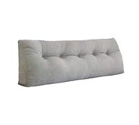 GYHONG Tête de lit Longue Coussin, Extra Large avec Poches Oreiller de tête de lit Dossier, Oreiller de Lecture Triangulaire Grand en Option 9 Couleurs, il Peut Se déplacer,H,100x23x50[3 Button]
