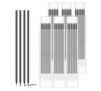 GYHWOFUL Lot de 36 mines de crayon de charpentier - 2,8 mm - Étanche et solide - Marqueur à trous profonds - Recharges d'architecte - Pour dessin architecte