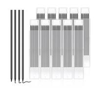 GYHWOFUL Lot de 60 Mines Crayon Chantier - 2,8 mm - Étanche et Solide - Recharges de Crayons de Charpentier Solides Remplacement - Pour Architecte, Dessin, Construction