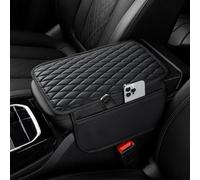 GYHZNB Housse pour Console Centrale de Voiture, Convient pour Fiat Abarth Viaggio Punto Panda Bravo Linea Croma124 125 500 595, Accessoires intérieurs pour Voiture,Black
