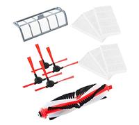 GYing Accessoires pour robot aspirateur Vileda VR One/ VR 302, pièces de rechange pour robot aspirateur (4 brosses latérales, 6 filtres HEPA, 1 filtre principal, 1 brosse centrale)