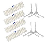GYing Pour Rowenta ZR740002, 4 filtres et 4 brosses latérales compatibles avec les aspirateurs de la série Robot Explorer 60
