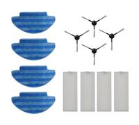 GYing pour VersLife Pièces de rechange pour aspirateur robot L6, 4 brosses latérales, 4 filtres HEPA, 4 chiffons de serpillère
