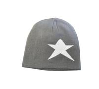 Gyios Bonnet Star-Pattern Knit Beanie Y2k Vintage Ski Imperméable Unisex Chapeau Chaud