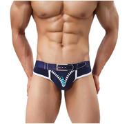 Gyios Calecon Homme Mens Briefs sous-Pants-Bleu Un-m