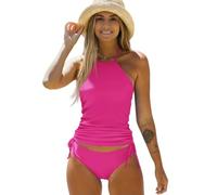 Gyios Maillot de Bain Femmes Peplum Leopard Imprimer Un Morceau, Shirred V-col Contrôle du Ventre, Flounce Taille Haute pour Les Vacances À La Plage-sh1001p1-l