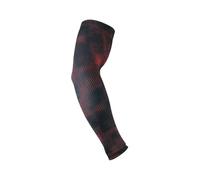 Gyios Manchette Gaming 1pcs Sports Compression Broide Refroidissement Protection Solaire Manches De Bras pour Le Baseball Basketball Golf Tennis Running-Rouge-l