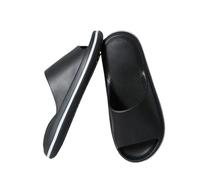 Gyios pantoufles Chaussons D'été Eva Pour Les Femmes Sandales Plates Antidérapantes Salle De Bain Et Chaussures Couple Plage-noir-36-37