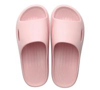 Gyios Pantoufles D'été Eva Douces Antidérapantes De Salle Bain Intérieure Couples Mode Légers Casual Slides pour Les Femmes Et Hommes-b-rose-44-45