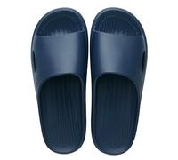 Gyios Pantoufles D'été Eva Douces Antidérapantes De Salle Bain Intérieure Couples Mode Légers Casual Slides pour Les Femmes Et Hommes-b-bleu-44-45