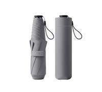 Gyios Parapluie Mini Pliable À Cinq Fois avec Tube De Stockage Correspondant, Poche Imperméable Blocage UV