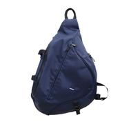 Gyios Sac À Poitrine Dos Glissière en Nylon Résistant l'eau Triangle Noir Compartiments Fermeture Éclaire Multi-Blue