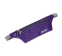 Gyios Sac Banane Femme À Taille Fermeture Éclaire, Ceinture Sangle Réglable, Boucle Sécurisée, Imperméable, Extérieur, Camping, Voyage, Sports, Vélo, Unisex-la Couleur Violette