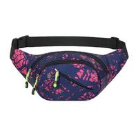 Gyios Sac Banane Femme Bum Taille Fanny Pack - Long Gardien Grand De Mode pour Les Femmes Hommes, Poches Réglable Courir Randonnée-Rose