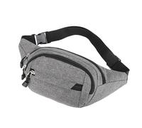 Gyios Sac Banane Femme Sacs De Taille Bum Bag pour Hommes, Fanny Pack Voyage Léger Voyager Courir À Pied-Gris