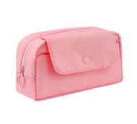 Gyios Trousse Étui À Crayon De Grande Capacité 2 Pièces, Éthique Retour L'école pour Le Sac Maquillage Et L'organisateur Papeterie-Couleur Rose