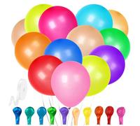 GYIPFIPA Lot de 60 ballons en latex de couleurs assorties, 30,5 cm, 10 ballons de fête aux couleurs vives, ballons de fête d'anniversaire, fête prénatale, décoration de mariage