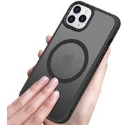 Gyizho Coque magnétique pour iPhone 11 Pro [3 m testée et Compatible avec MagSafe] Dos translucide Mat, Anti-Traces de Doigts, Anti-Rayures 5,8", Noir