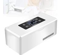 GYJ Refroidisseur d'insuline portable Mini réfrigérateur à médicaments 2-8 ℃ Refroidisseur de médicaments Étui de voyage Écran tactile LCD Traitement de réduction du bruit muet HY ( Size : 4Battery )