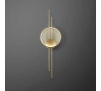 GYJNRGAO Applique murale LED en cuivre, éclairage d'ambiance, 3 couleurs, gradation de la température, pour la décoration de la maison, chevet, Foyer, allée, couloir