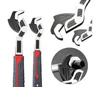 GYJZZW Clé à molette réglable auto-bloquante multifonction de qualité industrielle - Clés à étau universelles rapides - 15,2 cm - 20,3 cm - Outils réglables pour vis, écrous et boulons (20,3 cm + 25,4