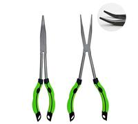 GYJZZW Pince à long bec, 29,2 cm pour enlever les hameçons en eau salée et eau douce, pince à bec aiguille - Équipement et outil de pêche robustes (1 pièce)