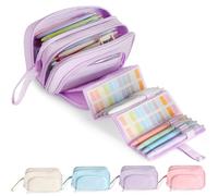 GYJZZW Trousse à crayons de grande capacité avec structure extractible - Trousse à crayons multifonction extra grande trousse à stylos, organisateur de papeterie portable avec fermeture éclair