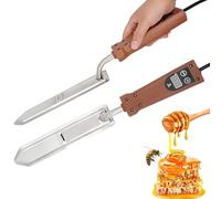 GYKOZY Couteau électrique à désoperculer Le Miel, température réglable de 50 à 180 °C avec Fonction mémoire, Affichage numérique, Couteau apicole en Acier Inoxydable pour Cadres et Rayons de Miel.
