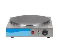 GYKOZY Crêpière Commerciale, Machine à crêpes électrique 2200W contrôle de la température réglable, Cuisson en Fonte épaissie, 45 cm / 17,7 Pouces carrés