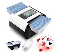 GYKOZY Mélangeur de Cartes Automatique, Machine à mélanger Les Cartes avec Batterie Rechargeable intégrée de 2000 mAh, Fonctionnement en Une Seule Touche, Machine à mélanger électrique Portable